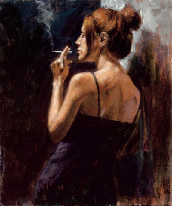 Fabian Perez Full moon empty heart